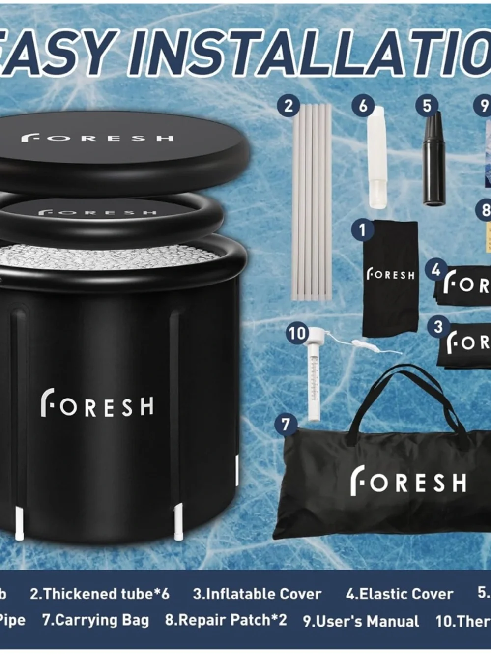 fresh Black Foldable Portable Bath Tub